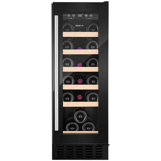 CDA CFWC304BL 30cm Freestanding Wine Fridge Single Zone 20 Bottle Black