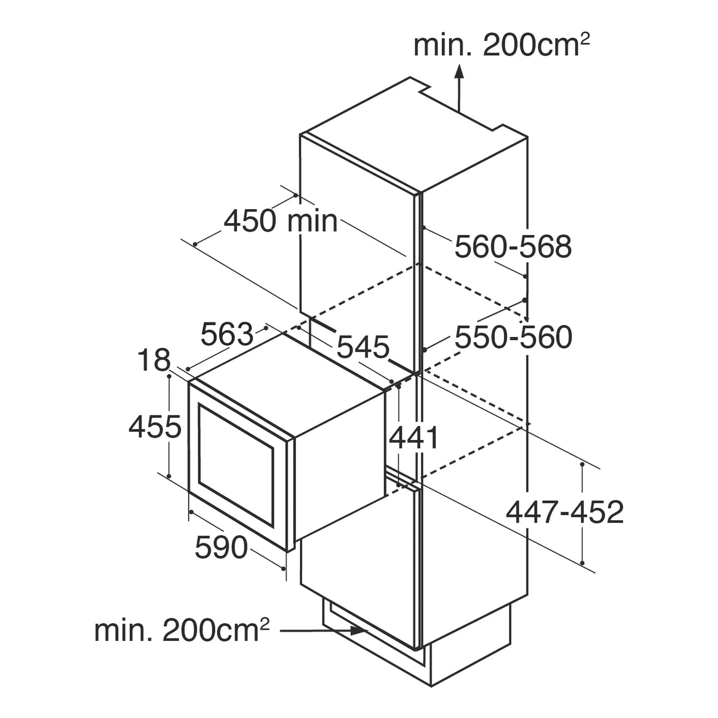 CDA FWV452BL Black Wine Cooler