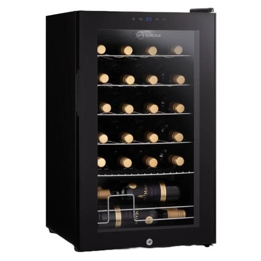 Subcold | Viva24 LED | 24 Bottle | Single Zone | Black | Wine Fridge