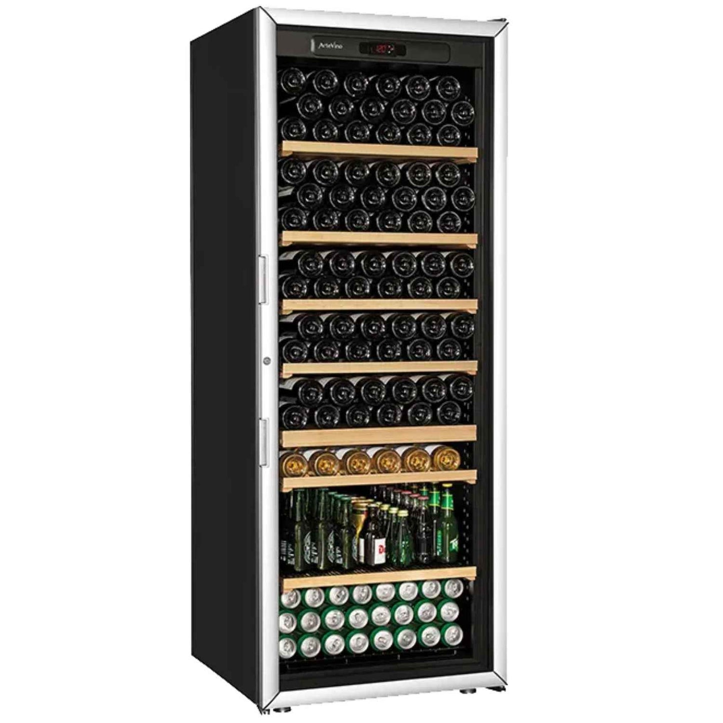 ArteVino OXG2T206NVSD Silver Wine Cabinet
