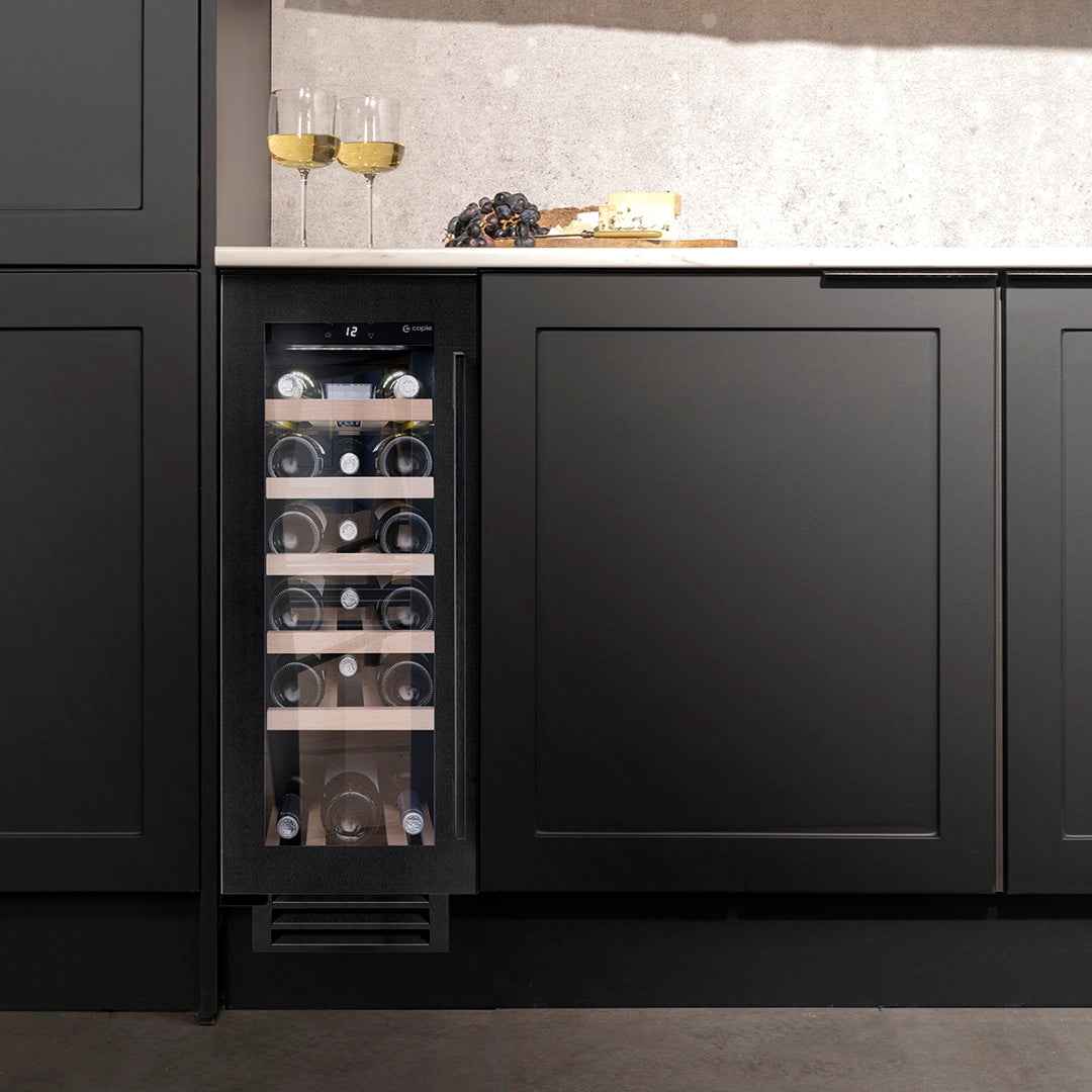 Caple WI3125BS Black Steel Wine Cooler