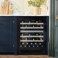 Caple WI6155BG Black Glass Wine Cooler