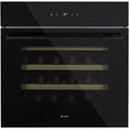 Caple WC6100BG Black Glass Wine Cooler