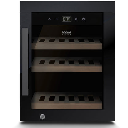 CASO Design WineExclusive 12 Black Wine Cooler