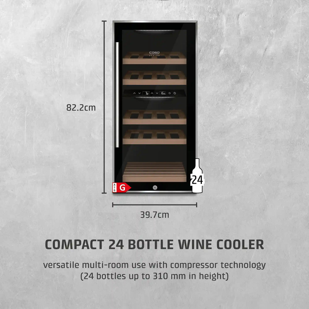 CASO Design WineComfort 24 Wine Fridge