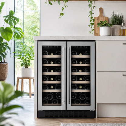 CDA CFWC624SS Wine Fridge | 38 Bottle | Dual Zone | Stainless Steel