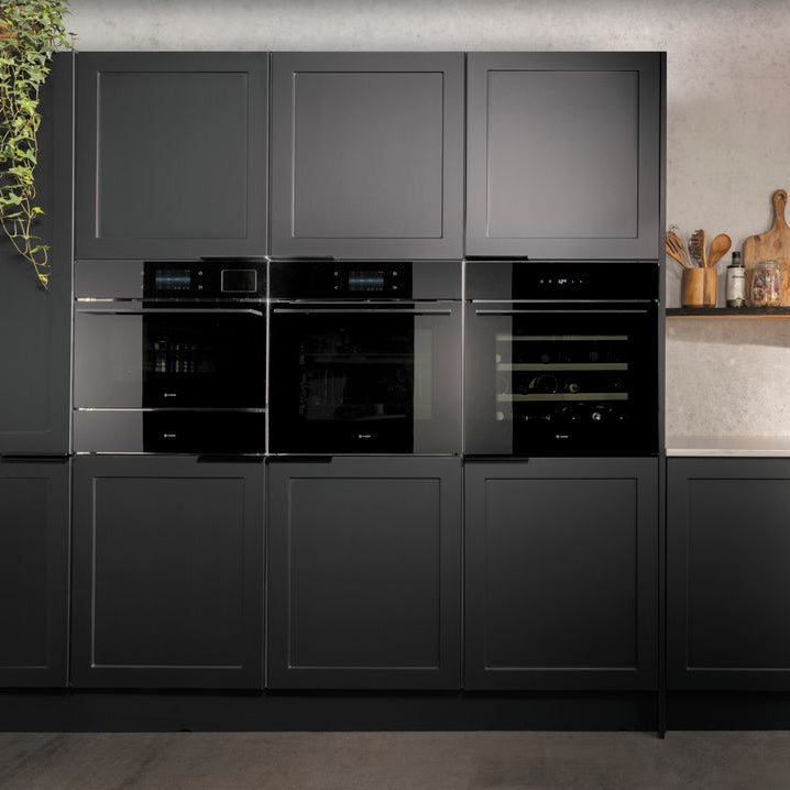 Caple WC6100BG Black Glass Wine Cooler