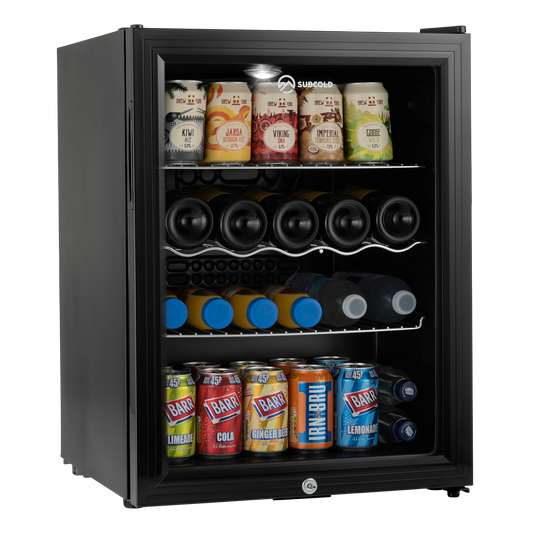 Subcold Super65 60-litre beer fridge in black