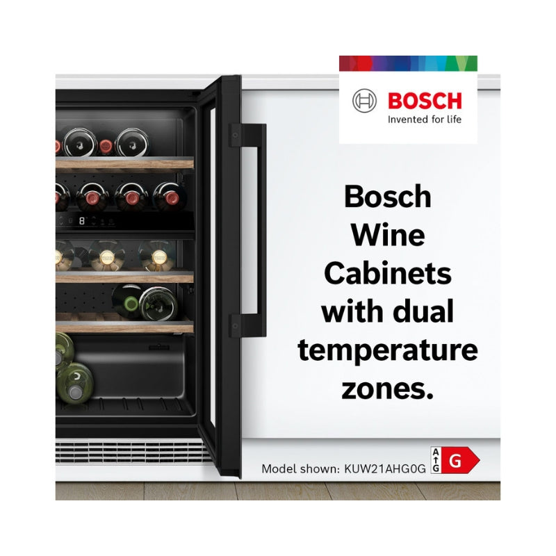 Bosch KUW21AHG0G Black Wine Cooler