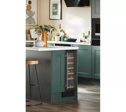 CDA CFWC304BL 30cm Freestanding Wine Fridge Single Zone 20 Bottle Black