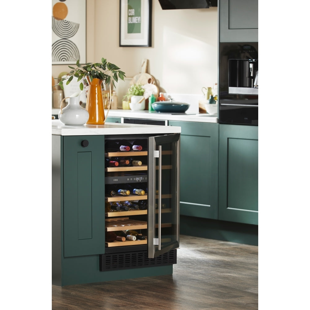 CDA CFWC604SS 60cm Freestanding Wine Fridge Dual Zone 46 Bottle Stainless Steel