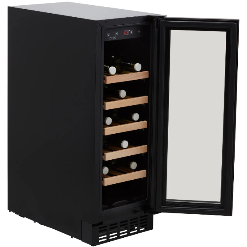 CDA FWC304BL Black Wine Cooler Black Handle