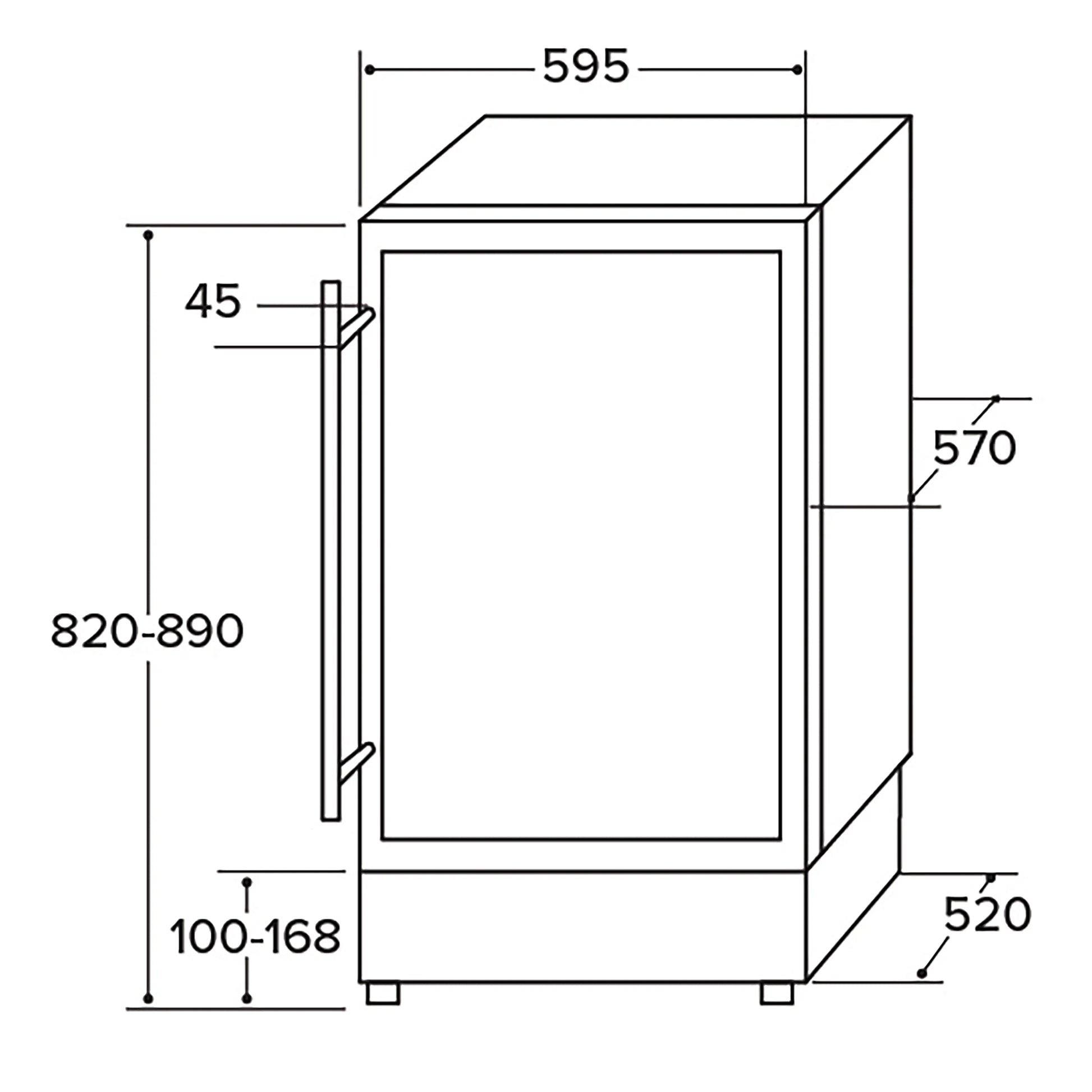 CDA CFWC624SS Stainless Steel Wine Cooler