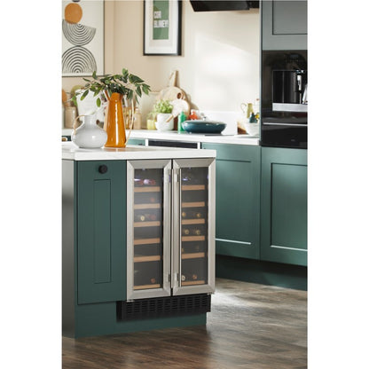 CDA FWC624SS 60cm Built-In Wine Fridge Dual Zone 40 Bottle Stainless Steel