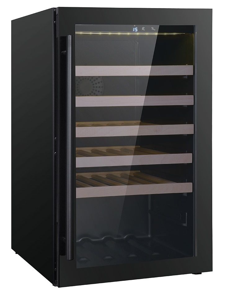Combisteel 7525.0025 Black Wine Cooler Side View