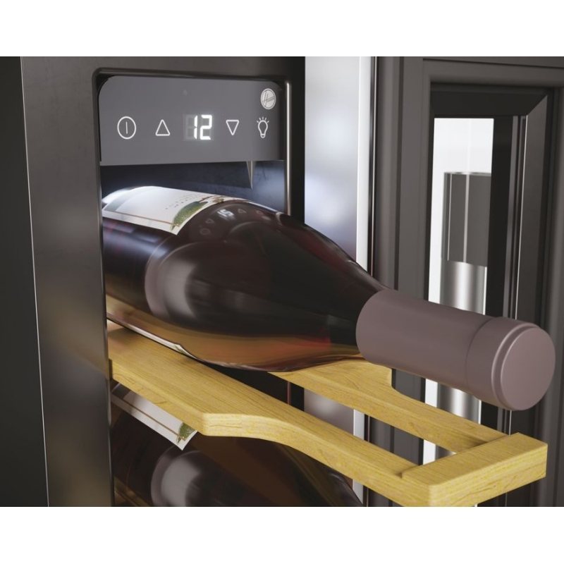 Hoover H300 HWCB 15 Black/Stainless Steel Wine Cooler