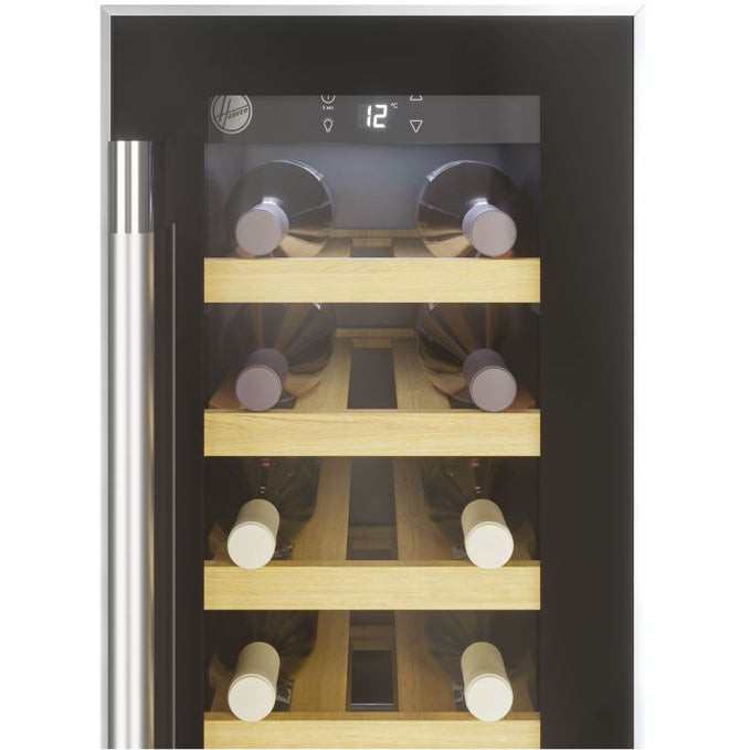 Hoover H500 HWCB 30 Wine Fridge | 19 Bottle | Single Zone | Black