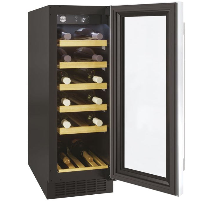 Hoover H500 HWCB 30 Wine Fridge | 19 Bottle | Single Zone | Black