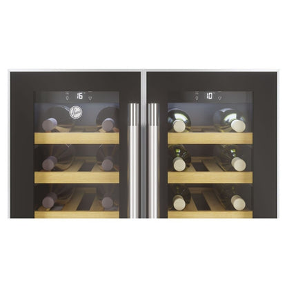 Hoover H500 HWCB 60D Black/Stainless Steel Wine Cooler