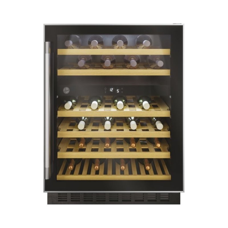 Hoover H500 HWCB 60 Black/Stainless Steel Wine Cooler