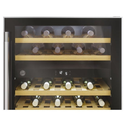 Hoover H500 HWCB 60 Black/Stainless Steel Wine Cooler