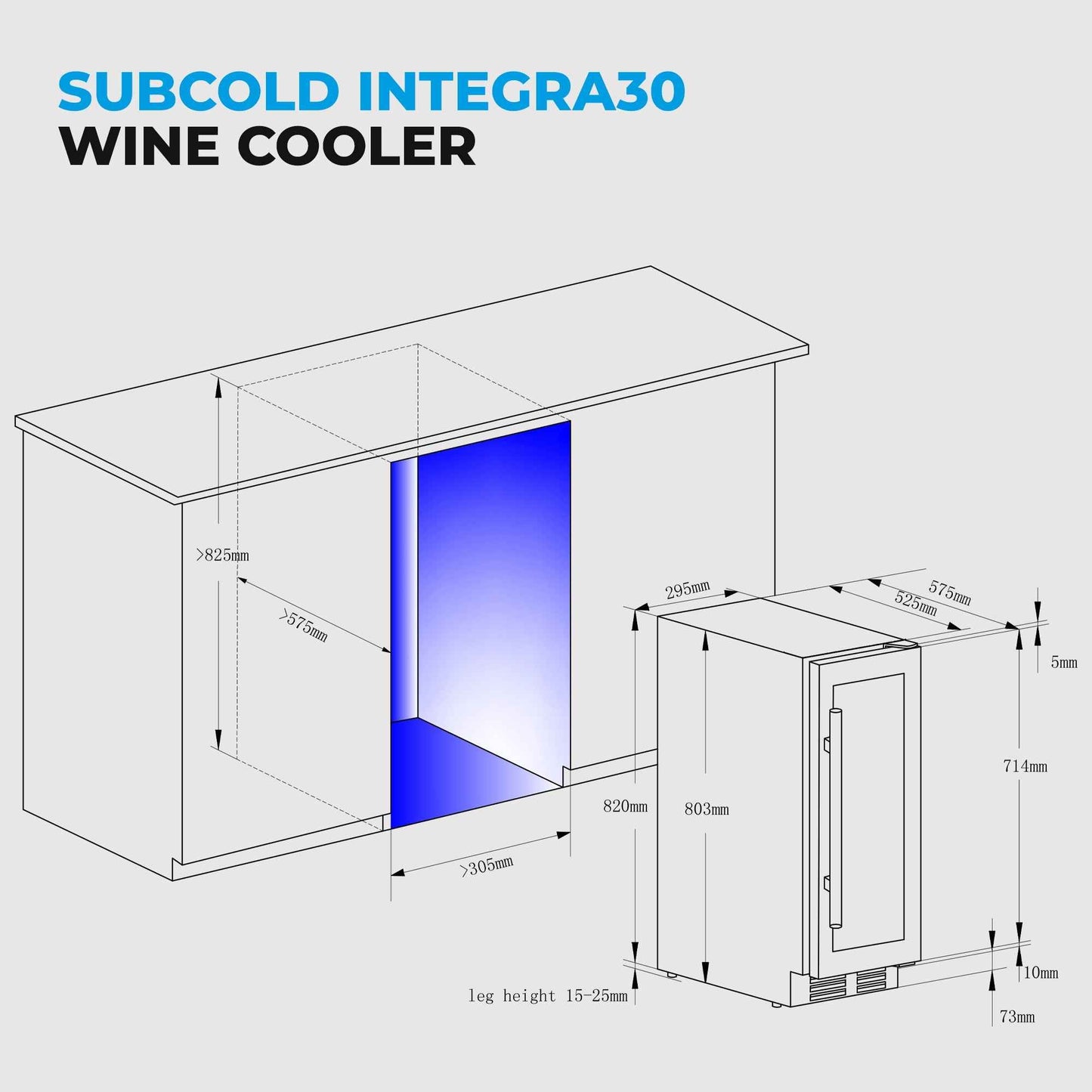 Subcold Integra30 Built-in Wine Cooler