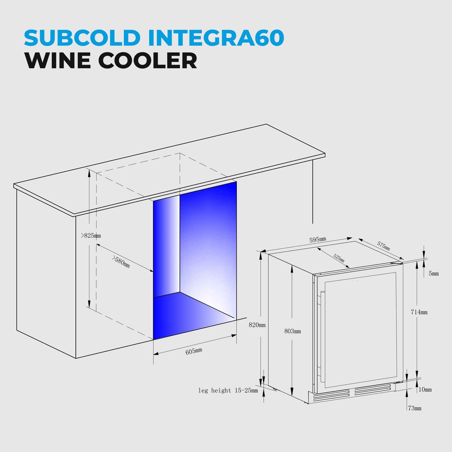 Subcold Integra60 Built-in Wine Cooler