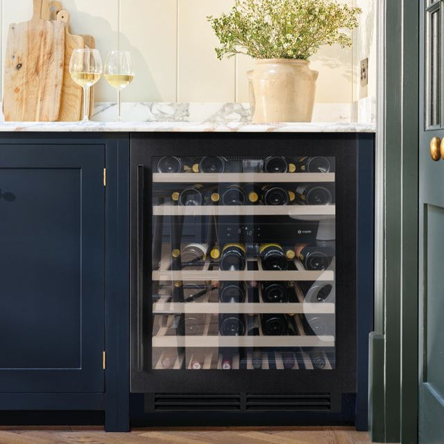 Caple WI6135BS Black Steel Wine Cooler