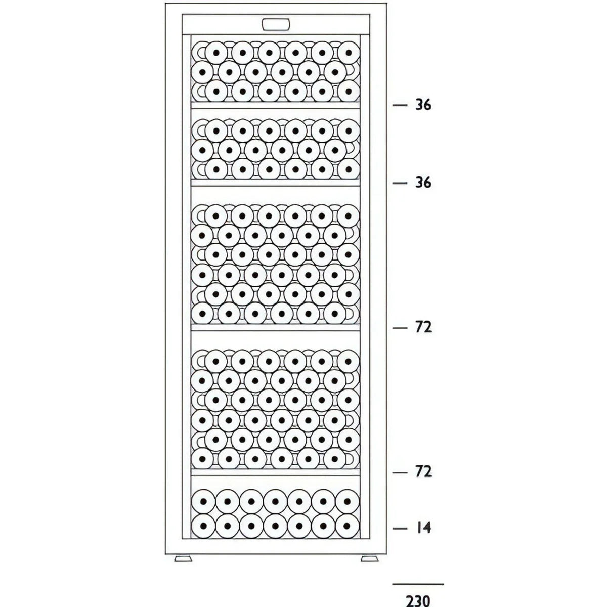 ArteVino OXG3T199NVSD Wine Fridge | 199 Bottle | Triple Zone | Silver