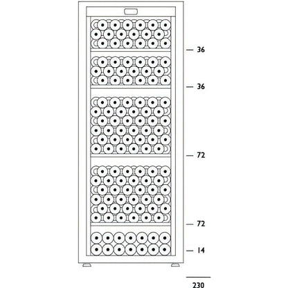 ArteVino OXG3T199NVSD Wine Fridge | 199 Bottle | Triple Zone | Silver