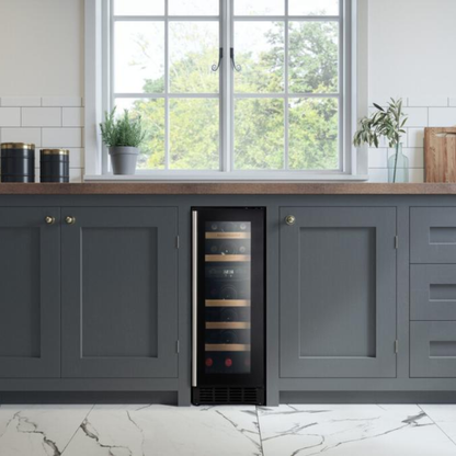 Rangemaster RWC3018BL Black Wine Cabinet
