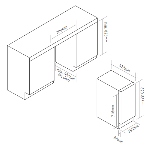 Caple WI3125 Wine Fridge | 19 Bottle | Single Zone | Stainless Steel