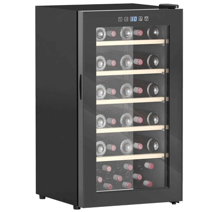 HOMCOM | 41 Bottle | Single Zone | Black | Wine Fridge