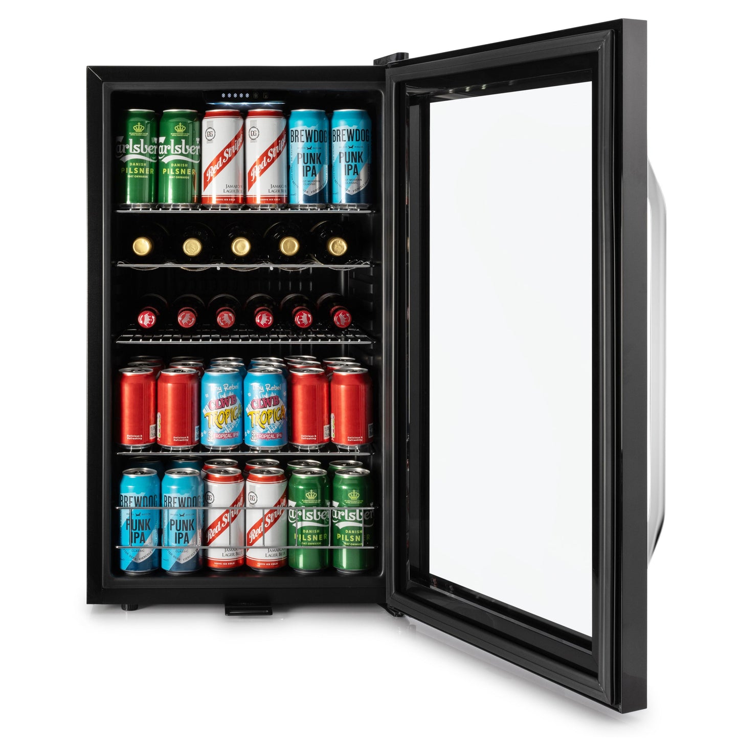 Subcold Ace100 Wine & Drinks Fridge | 5 Wine Bottle + 96 Cans | Single Zone | Black