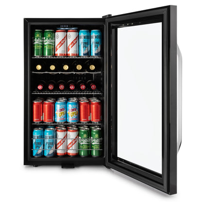 Subcold Ace100 Wine & Drinks Fridge | 5 Wine Bottle + 96 Cans | Single Zone | Black