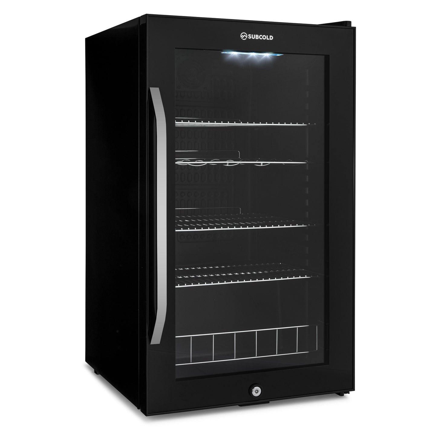 Subcold Ace100 Wine & Drinks Fridge | 5 Wine Bottle + 96 Cans | Single Zone | Black