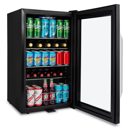 Subcold Ace100 Wine & Drinks Fridge | 5 Wine Bottle + 96 Cans | Single Zone | Black