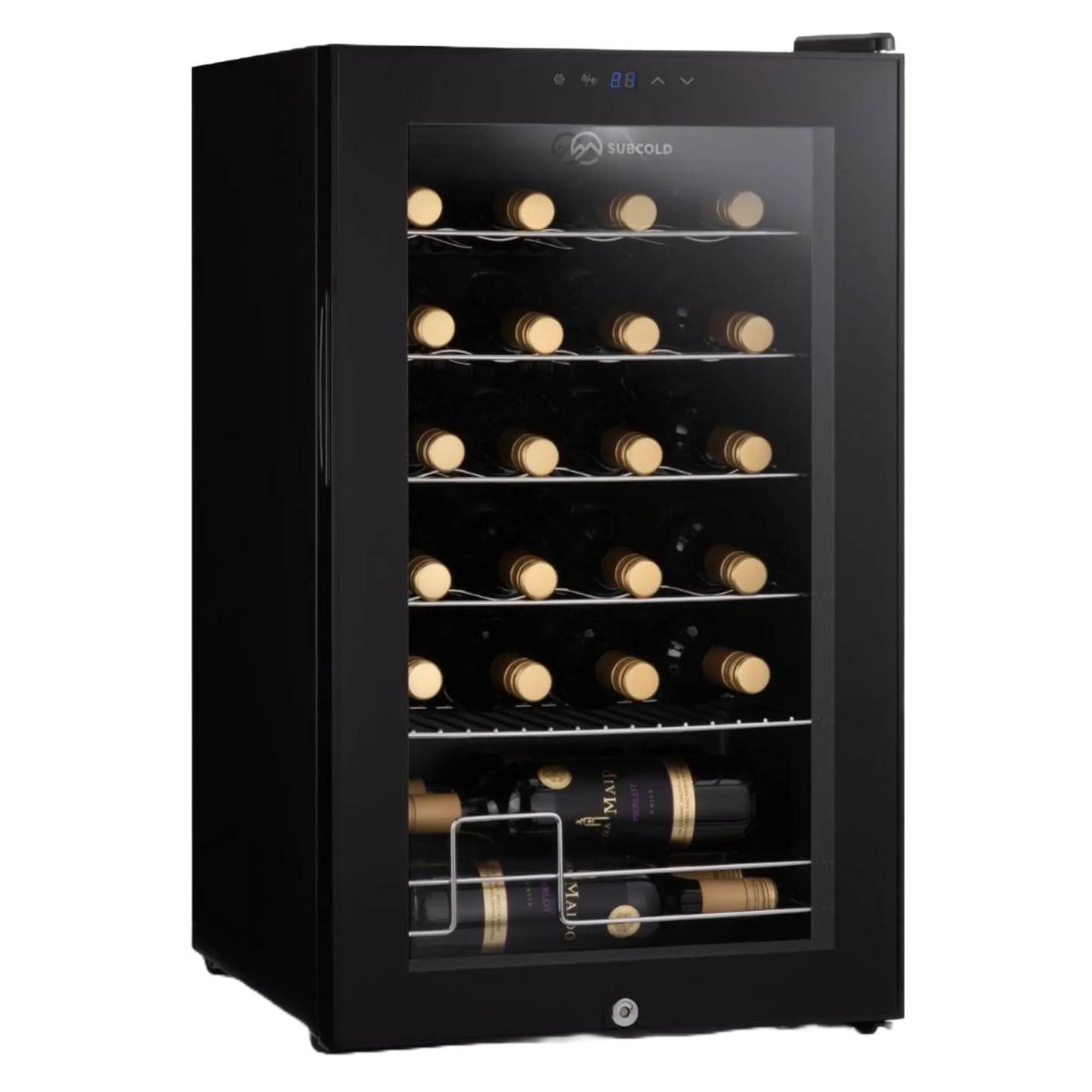 Subcold | Viva24 LED | 24 Bottle | Single Zone | Black | Wine Fridge