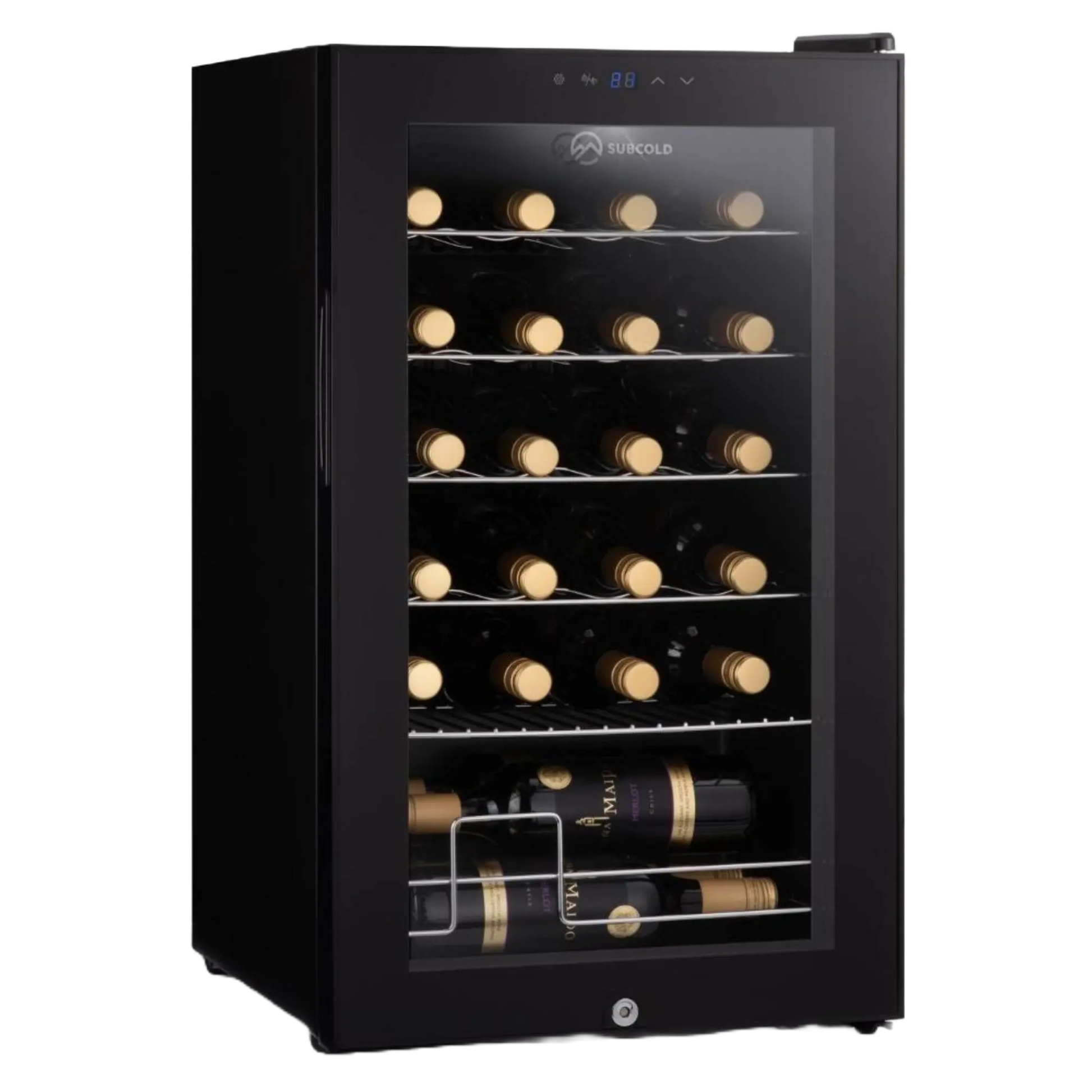 Subcold | Viva24 LED | 24 Bottle | Single Zone | Black | Wine Fridge