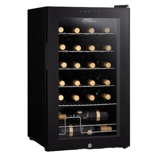 Subcold | Viva24 LED | 24 Bottle | Single Zone | Black | Wine Fridge