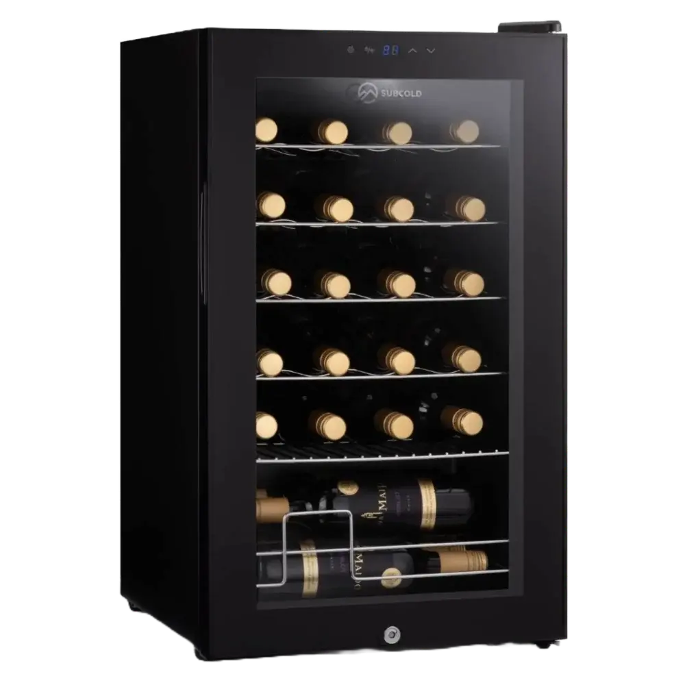 Subcold | Viva24 LED | 24 Bottle | Single Zone | Black | Wine Fridge
