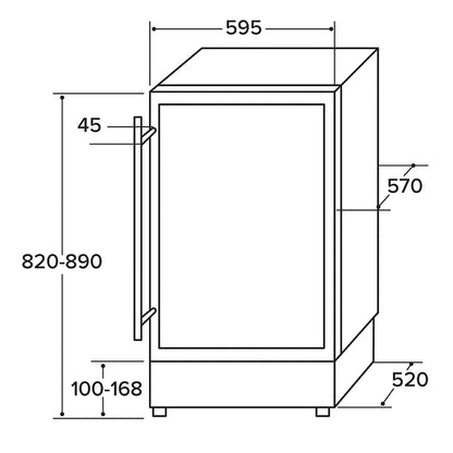 CDA FWC624SS Stainless Steel Wine Cooler