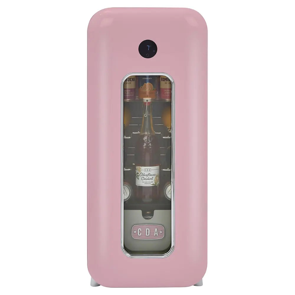 CDA Nancy Wine Fridge | 15 Bottle | Single Zone | Tea Rose