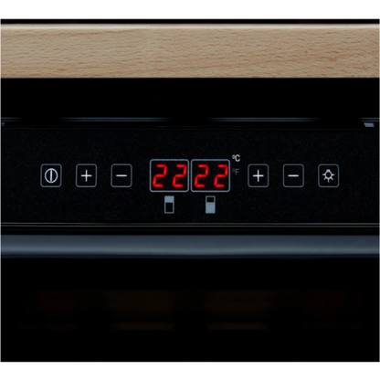 CDA FWC604BL wine fridge, 45 bottle dual zone black
