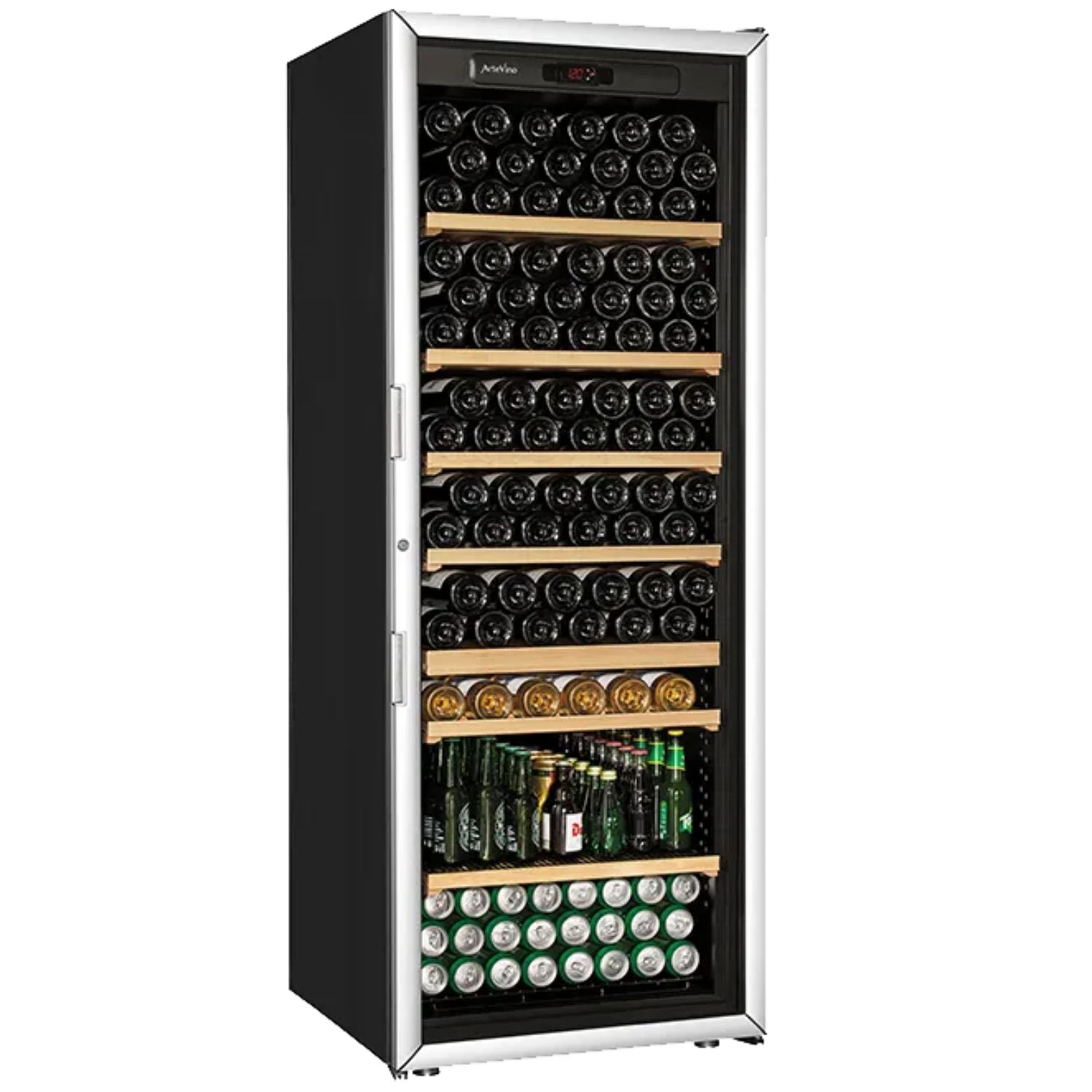 ArteVino OXG2T206NVSD Silver Wine Cabinet