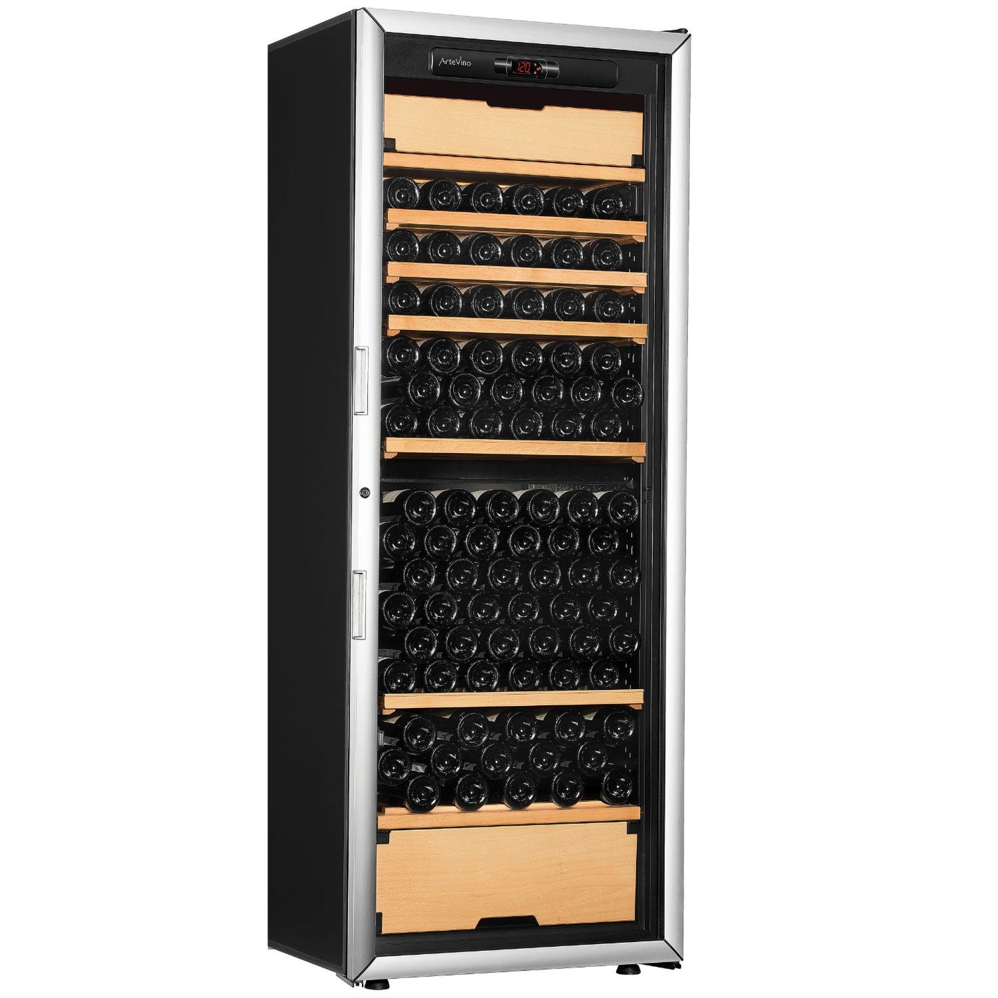 ArteVino OXG3T199NVSD Silver Wine Cabinet