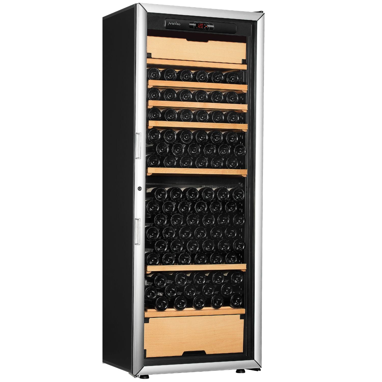 ArteVino OXG3T199NVSD Silver Wine Cabinet
