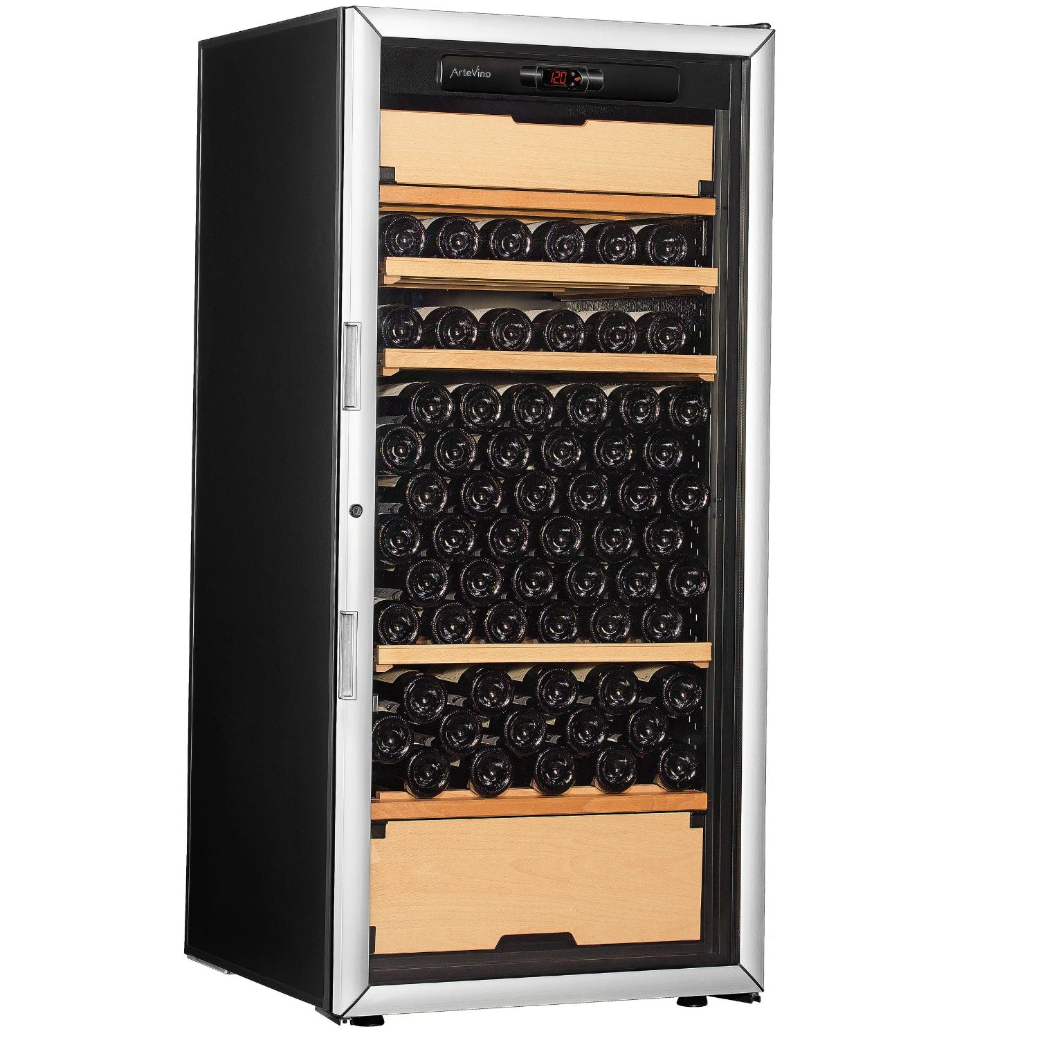 ArteVino OXM3T151NVSDUK Silver Wine Cabinet