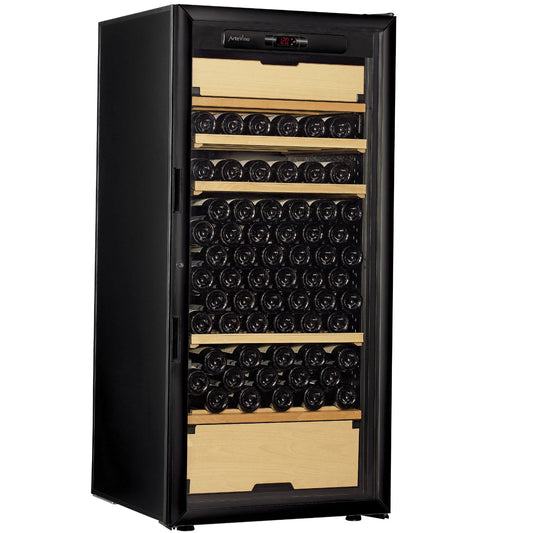 ArteVino OXM3T151NVND Black Wine Cabinet