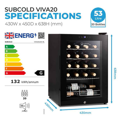 Subcold Viva20 LED Wine Cooler